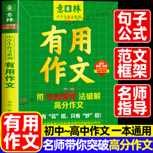 预备2026 意林有用作文中学生作文系列用加减乘除法破解高分作文中高考作文好词好句精彩素材范文写作技巧初高中学生作文考点素材