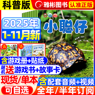 半年订阅 送礼品全 小聪仔科普版 2024年1 杂志益智启蒙兴趣儿童科普百科自然探索过刊 2025年1 12月全年珍藏幼儿婴儿版 11月现货