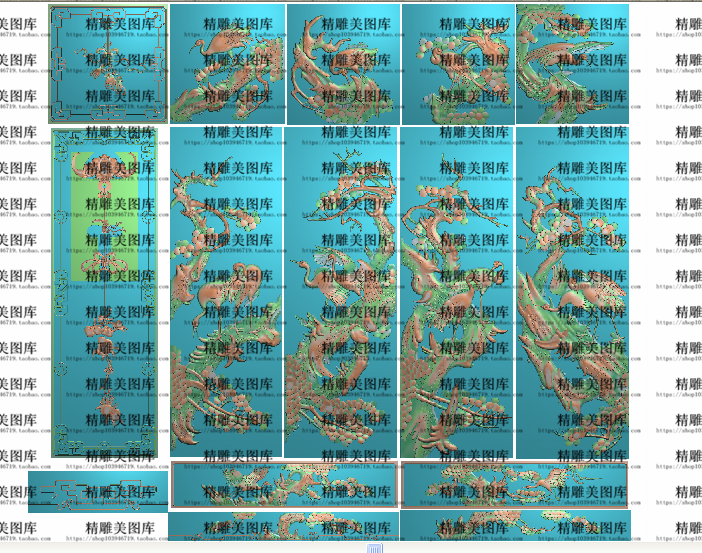 精品松鹤顶箱柜精雕图松鹤延年顶箱柜精品仙鹤大衣柜雕刻图浮雕图