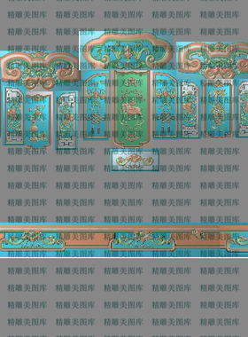 福临沙发精雕图吉祥如意精品象富贵新款沙发浮雕图明月沙发雕刻图