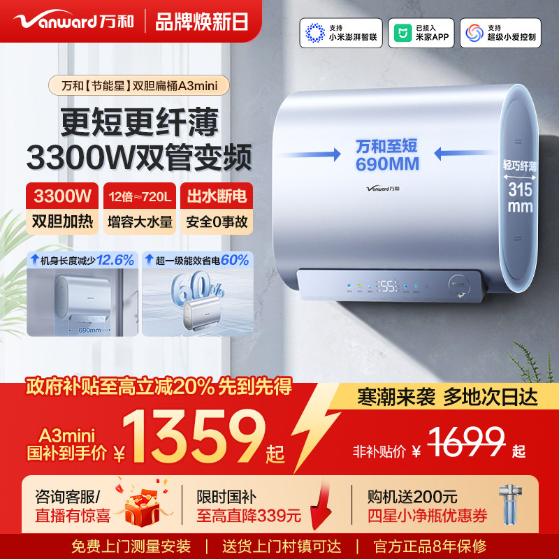 行业至短690mm3300W变频双胆