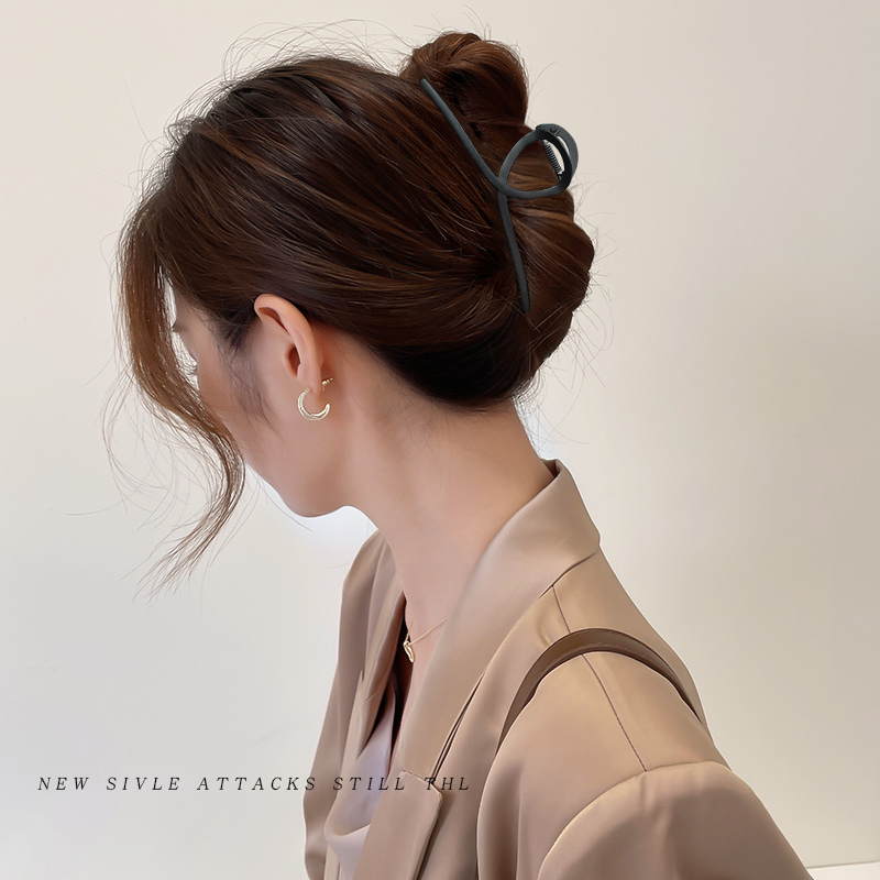 黑色金属大号网红夹子头饰