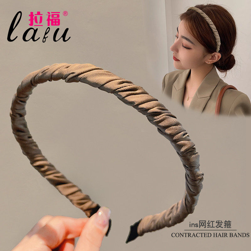 发箍女高级感压发头箍洗脸秋冬专用防滑碎发网红发带女款发卡头饰