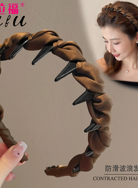 高颅顶发箍女款2025新款日常外戴洗脸头箍专用发带压发卡发捆头饰