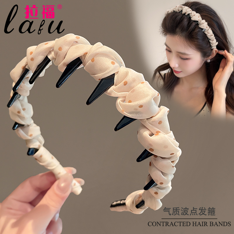高级感波点发箍女夏2025新款发卡