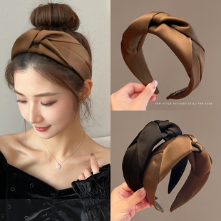 高颅顶发箍女款 日常外戴洗脸专用头箍宽边压发卡发捆头饰 2025新款