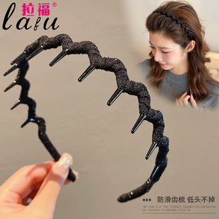 高颅顶波浪发箍女款 洗脸头箍专用防滑发带压发卡发捆头饰 2025新款