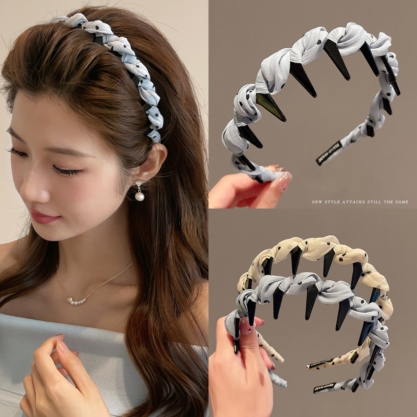 高级感发箍女2025新款网红发带高颅顶洗脸专用头箍压发卡发捆头饰