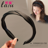 黑色发箍女款 高颅顶2025新款 秋冬头箍洗脸专用发带压发卡发捆头饰