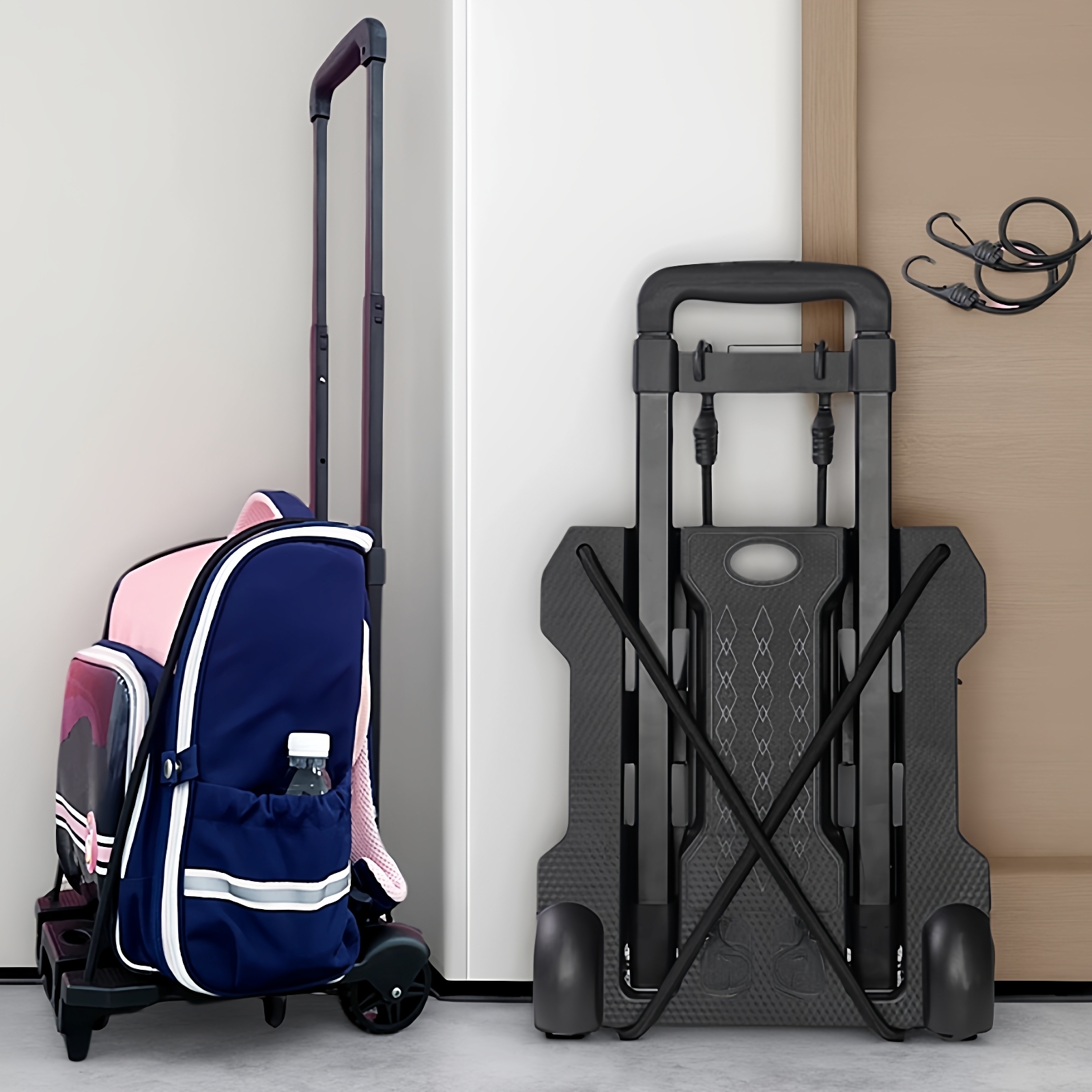 书包拉杆架子可拉两个书包