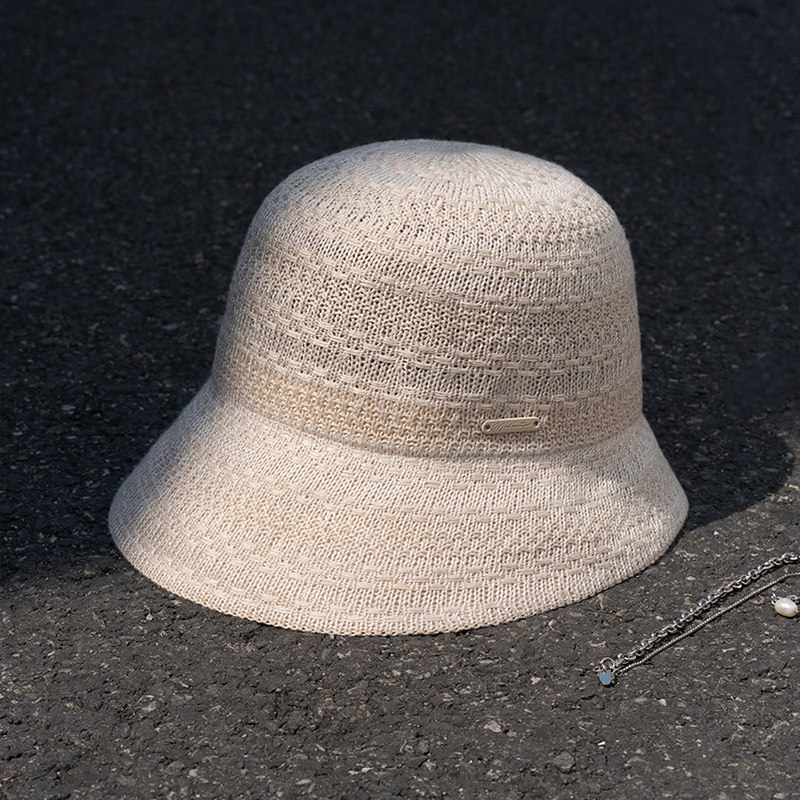 疯帽子 轻薄镂空透气渔夫帽 前长后短显脸小帽子女款夏季防晒新品