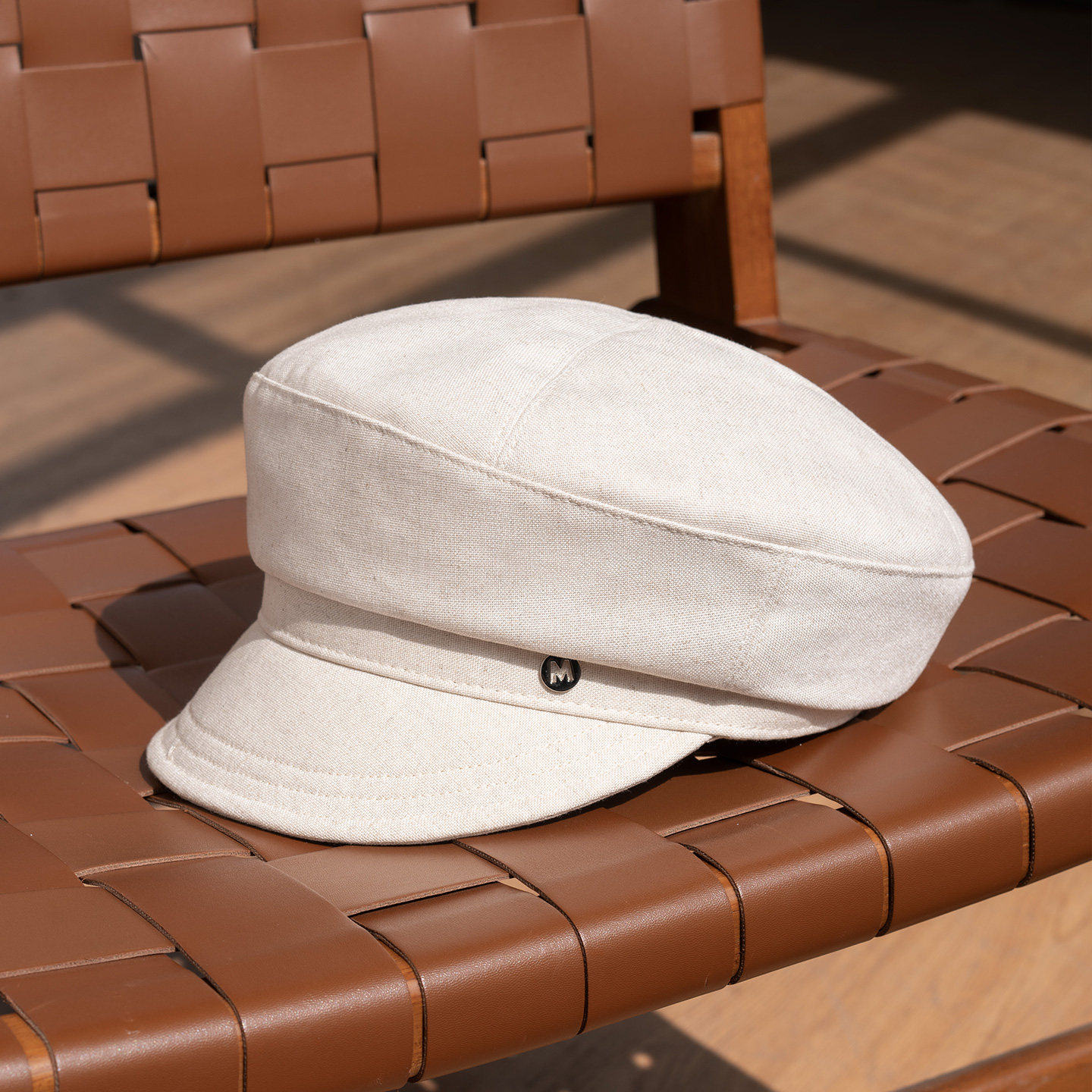 疯帽子 100%亚麻透气报童帽 老钱风时尚百搭鸭舌帽显脸小帽子26春