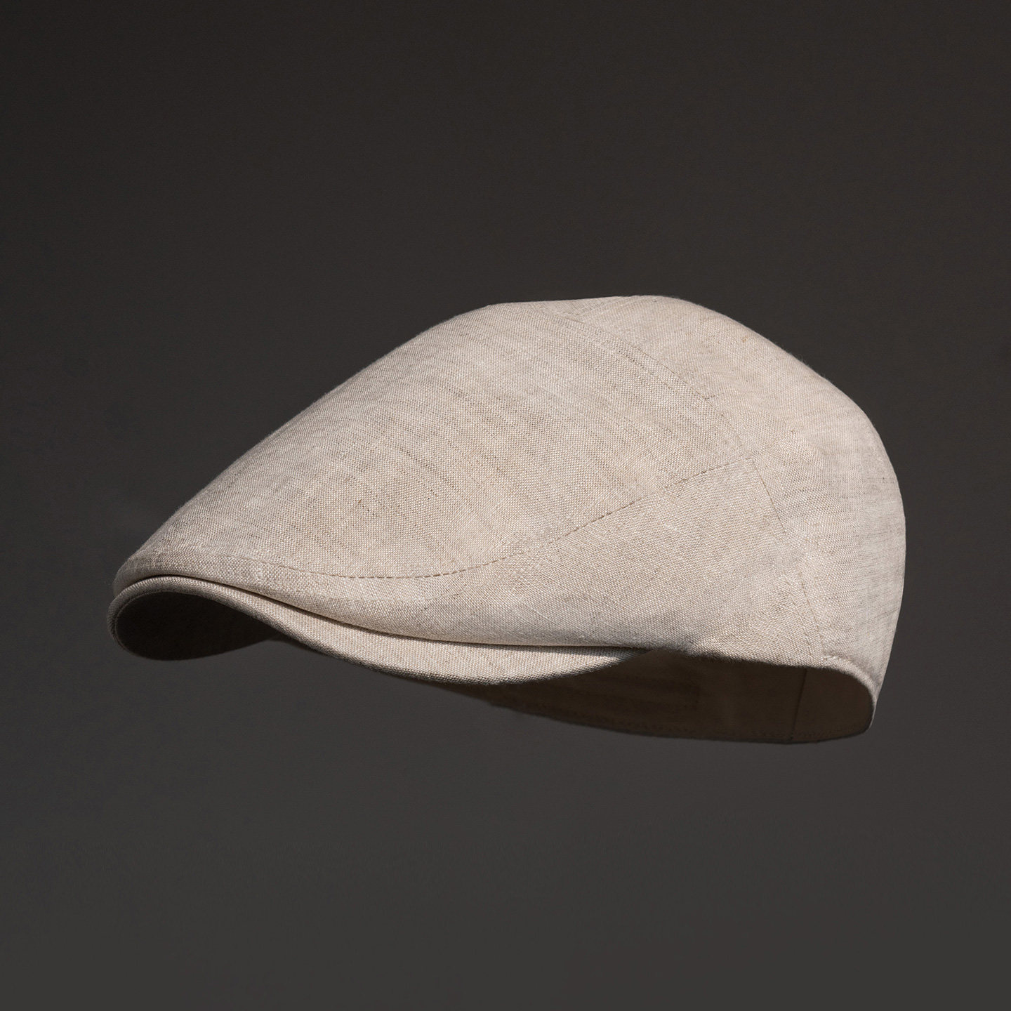 疯帽子 高品质100%亚麻前进帽男女 老钱风时尚透气鸭舌帽子26春新