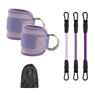 练臀踢腿拉力绳 龙门架脚踝扣脚踝扣绑带一对脚踝扣3跟乳胶管