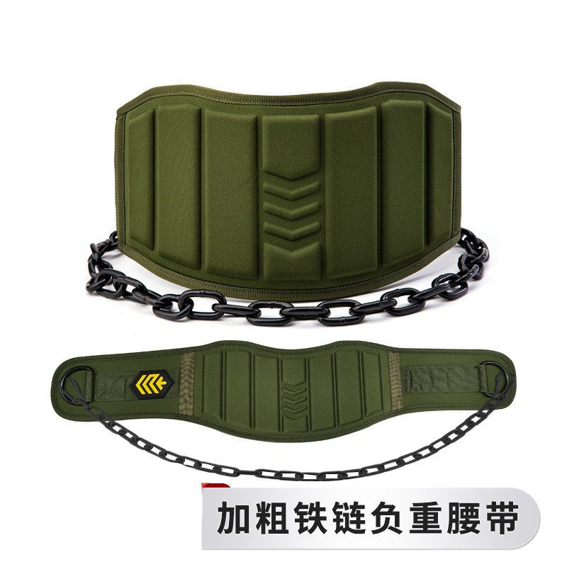 深蹲训练器铁链引体向上负重腰带腰部力量加粗双杠健身房杠铃片