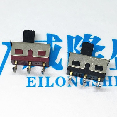 拨动开关SS12D11  SS12D06  弯脚带固定柱 2档3脚 大电流 柄高5MM