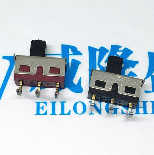 拨动开关SS12D11  SS12D06  弯脚带固定柱 2档3脚 大电流 柄高5MM