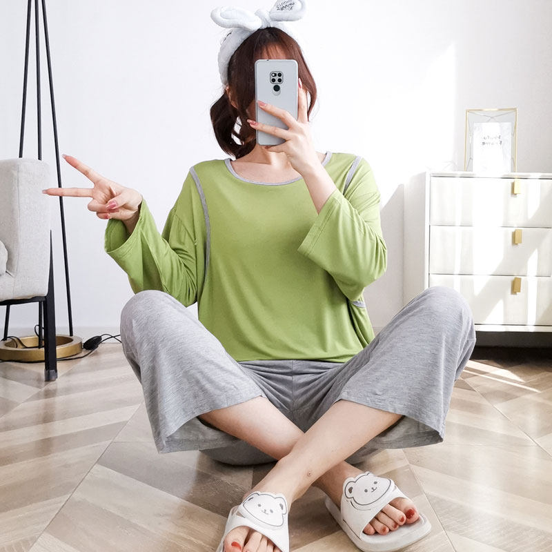 모달 수감복 봄 여름 얇은 산전 산후 요양원 옷 사계절 임신 가을 겨울 산모 잠옷