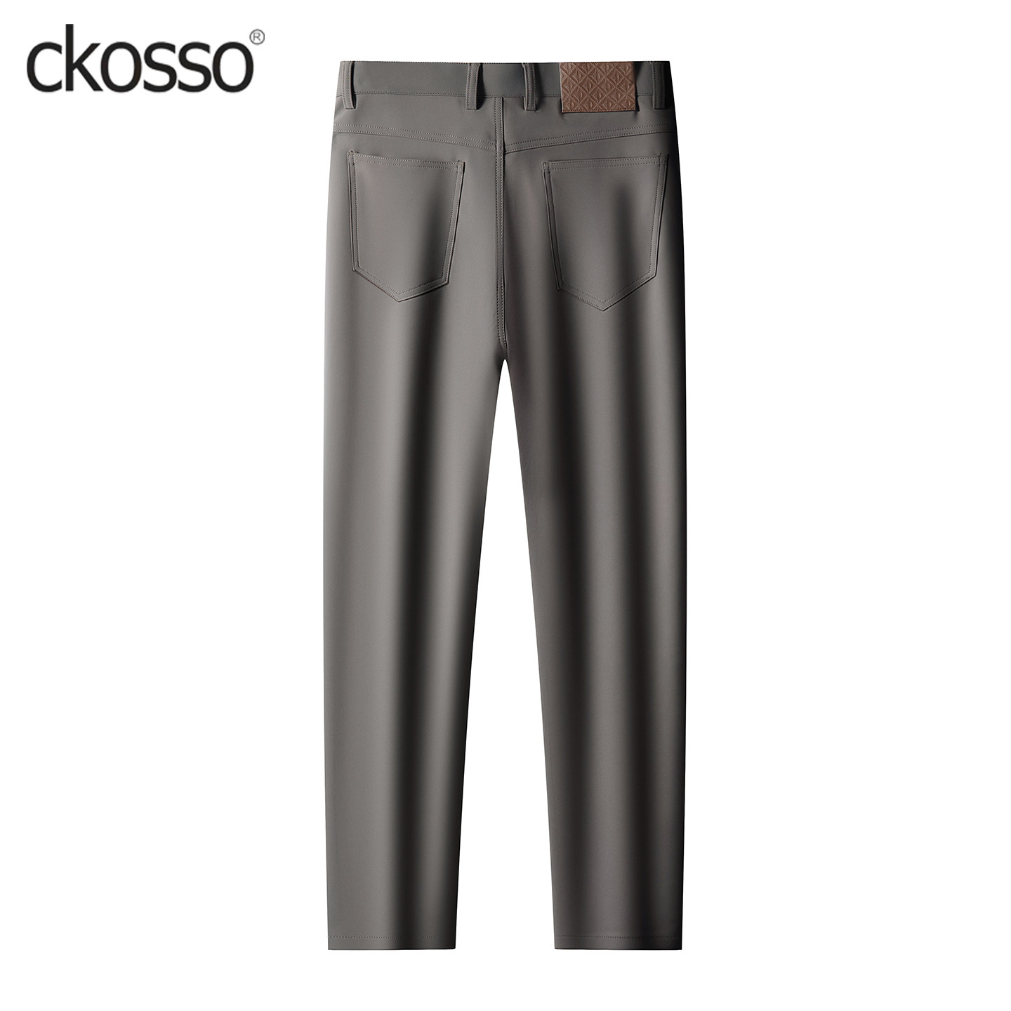 轻商务休闲西裤男款卡其弹力抗皱易打理长裤子2026春中厚直筒男裤