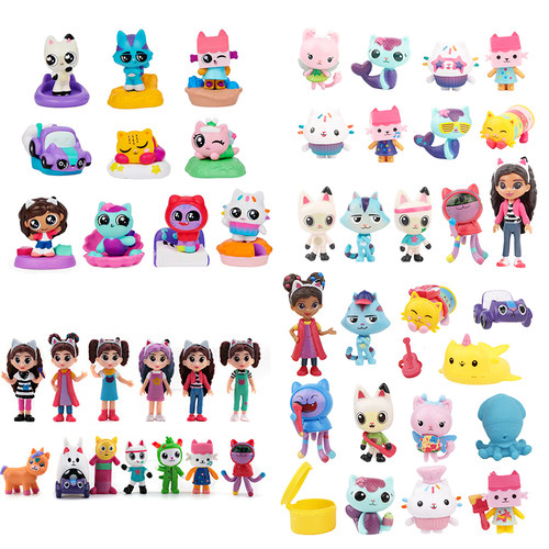 13款盖比的娃娃屋手办Gabby's Dollhouse熊小猫公仔扭蛋玩具摆件