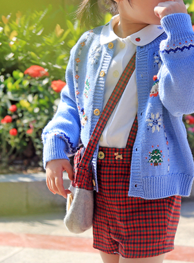 Fami精品定制儿童毛衣外套上衣童装新款卡通洋气男女宝宝羊毛衣