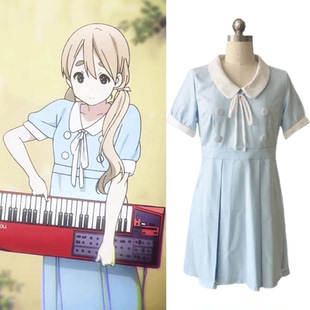 轻音少女cos平泽唯日系动漫周边二次元短袖连衣裙Cosplay服