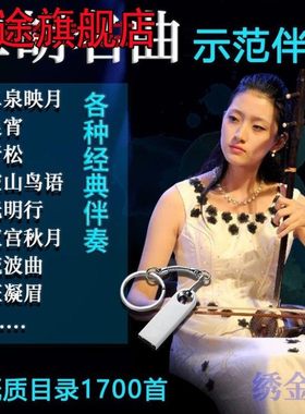 二胡伴奏曲U盘16G内存卡经典名曲独奏纯伴奏原调GD调音频MP3