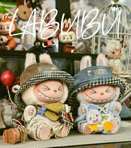 搪胶挂件可乐Labubu衣服v1v2拉布布坐坐派对娃衣潮玩换装娃衣现货