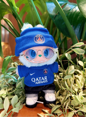 拉布布T恤定制文化衫diy印字图logo17厘米labubu v1v2v3足球巴黎