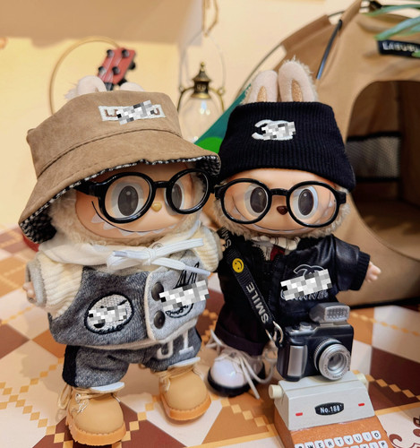 搪胶娃娃拉布布一二代挂件Labubu衣服布坐坐派对娃衣潮牌娃衣现货