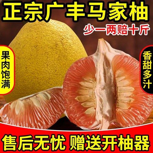 江西上饶正宗广丰马家柚红心柚子