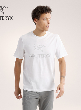 ARC'TERYX始祖鸟 ARC'WORD LOGO SS 透气 男子 棉质短袖T恤