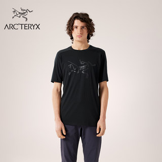 ARC'TERYX始祖鸟 IONIA MERINO WOOL LOGO 透气 男子 羊毛短袖T恤