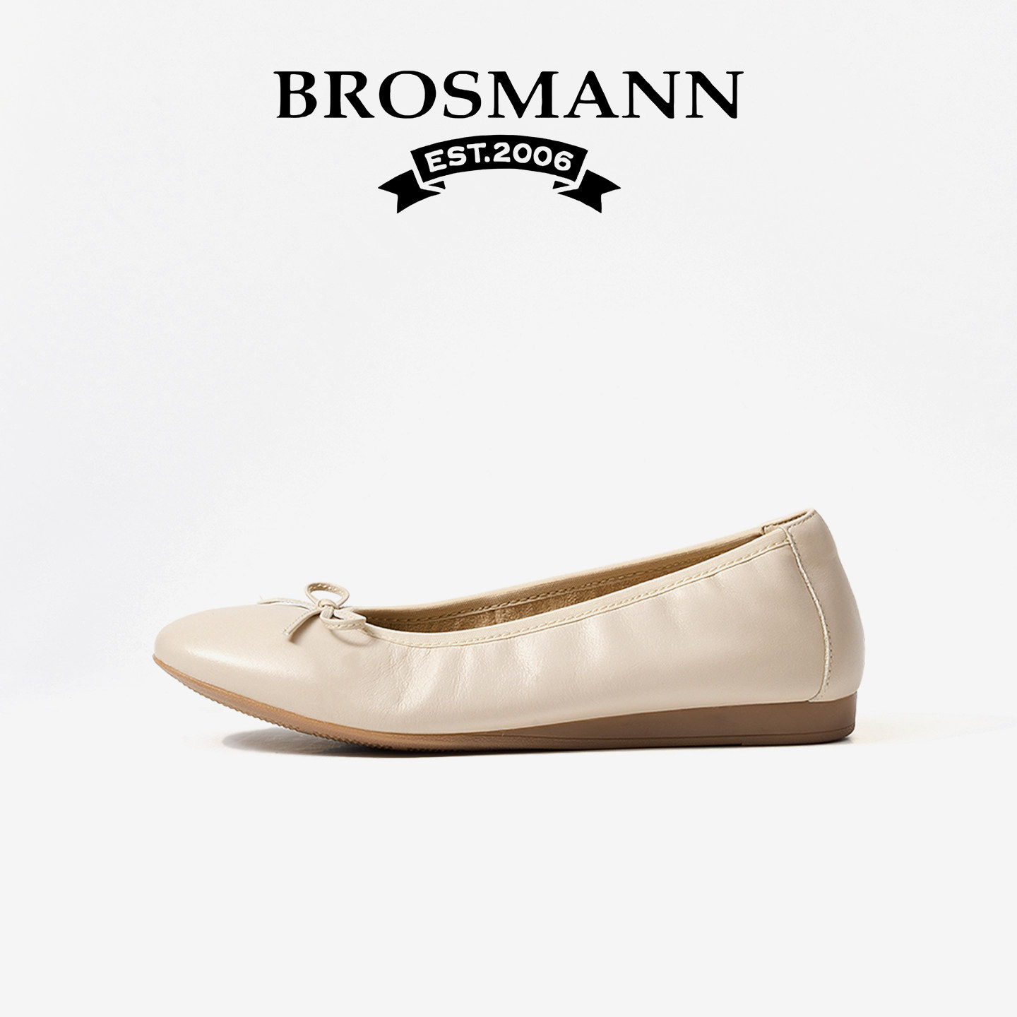 宝舒曼春季新款真皮芭蕾鞋女款一脚蹬休闲鞋蝴蝶结平底鞋女鞋单鞋,女鞋,时尚芭蕾鞋,淘宝优惠券,粉丝福利购,淘宝优惠卷