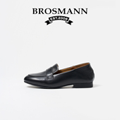 一脚蹬女鞋 宝舒曼两穿可踩后跟羊皮乐福鞋 女真皮软底不累脚单鞋 春