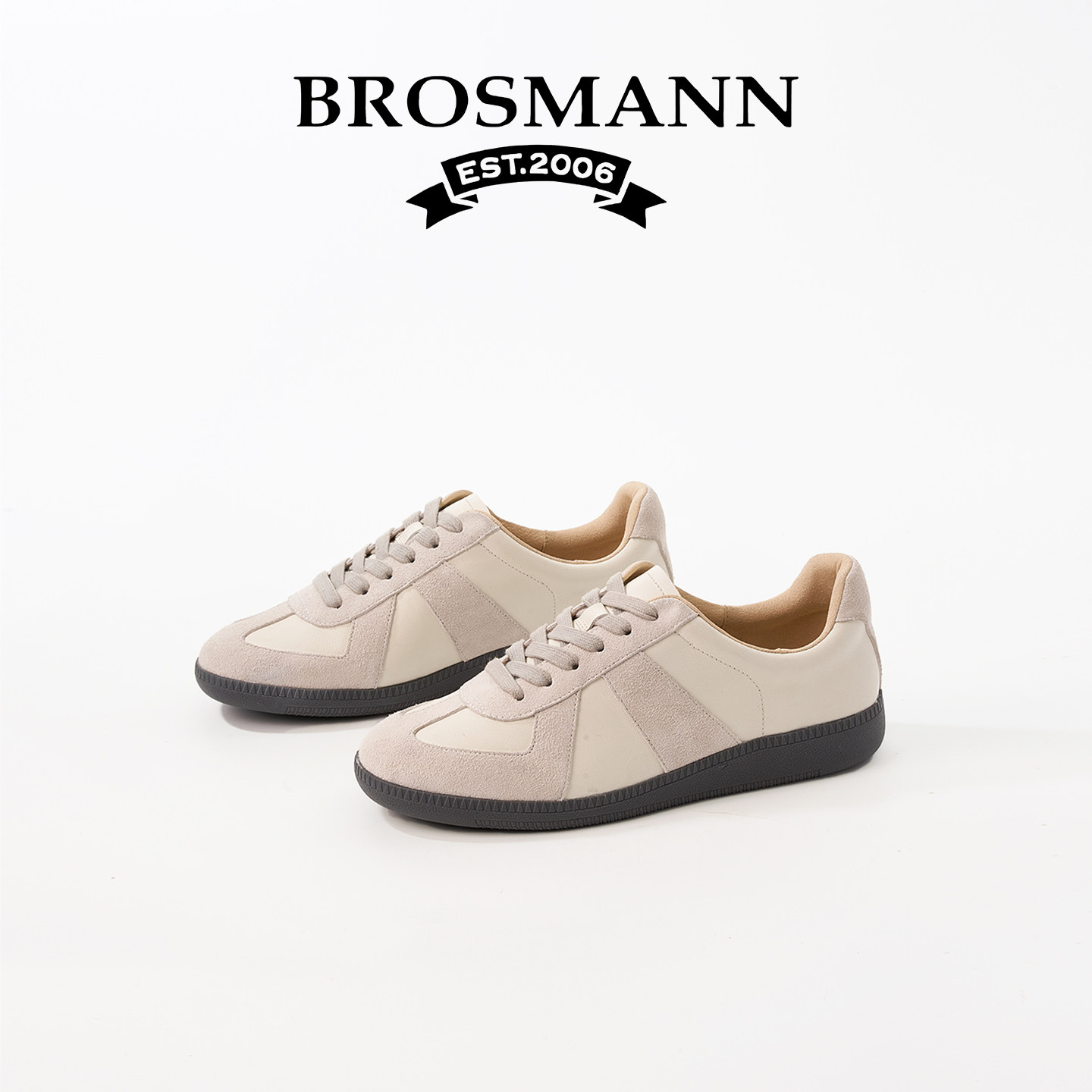 宝舒曼真皮德训鞋女2026新款秋冬季运动鞋厚底增高鞋板鞋软底女鞋,女鞋,德训鞋,淘宝优惠券,粉丝福利购,淘宝优惠卷