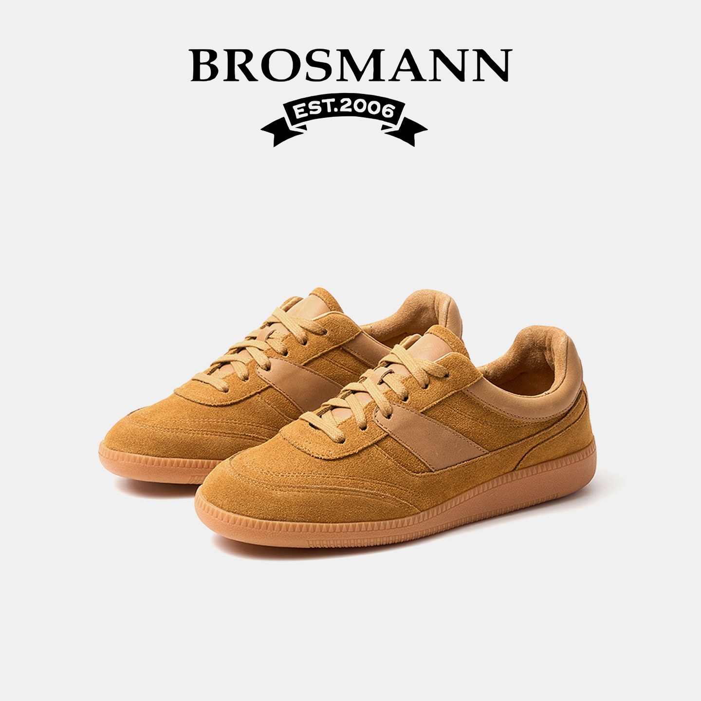 宝舒曼25年新款真皮复古德训鞋