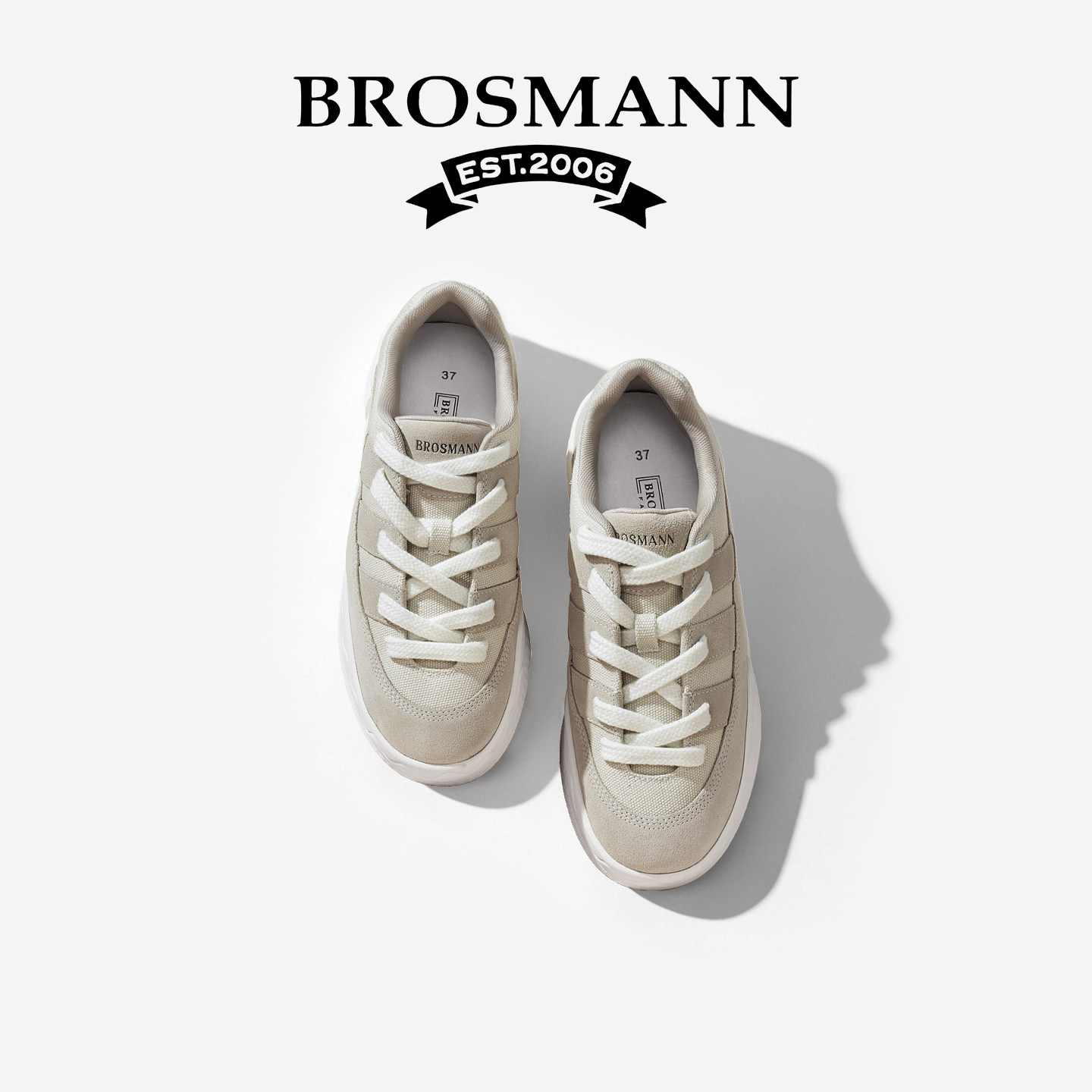 宝舒曼板鞋女2026春季新款ins潮小众鞋子女鞋百搭面包鞋通勤休闲