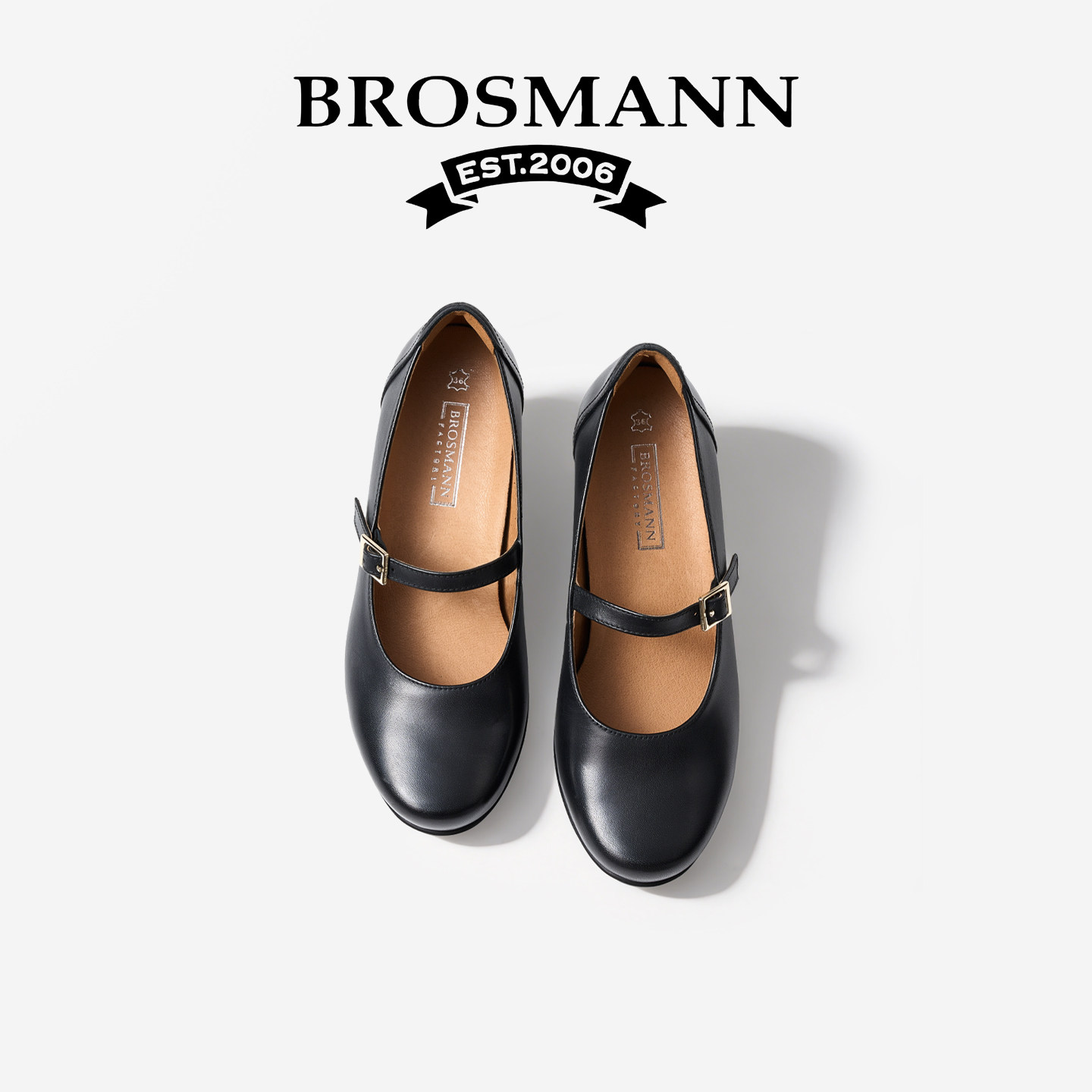 宝舒曼法式玛丽珍5CM小高跟鞋一字扣气质单鞋不累脚粗跟软底女鞋