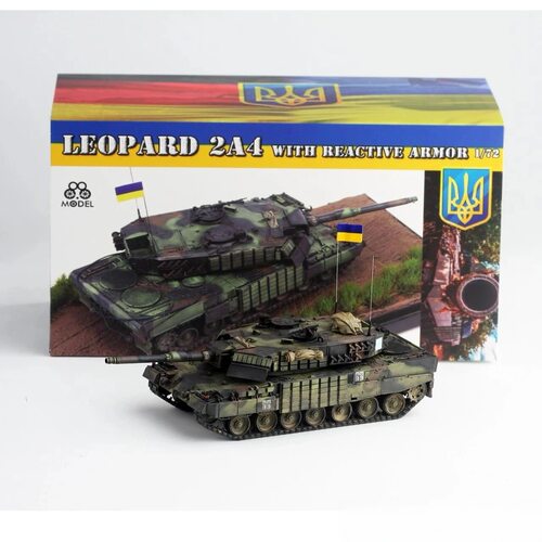 88MODEL  1/72 乌克兰豹2A4 反应装甲型 成品模型