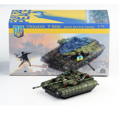 88MODLE 成品模型 1/72 乌克兰T84M 堡垒主战坦克模型 静态摆件
