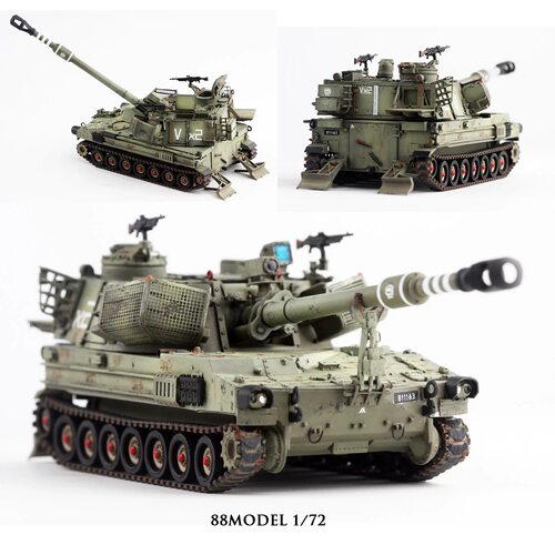 88MODEL 1/72 以色列 IDF M109 DOHER 疾驰骑士自行火炮 成品模型