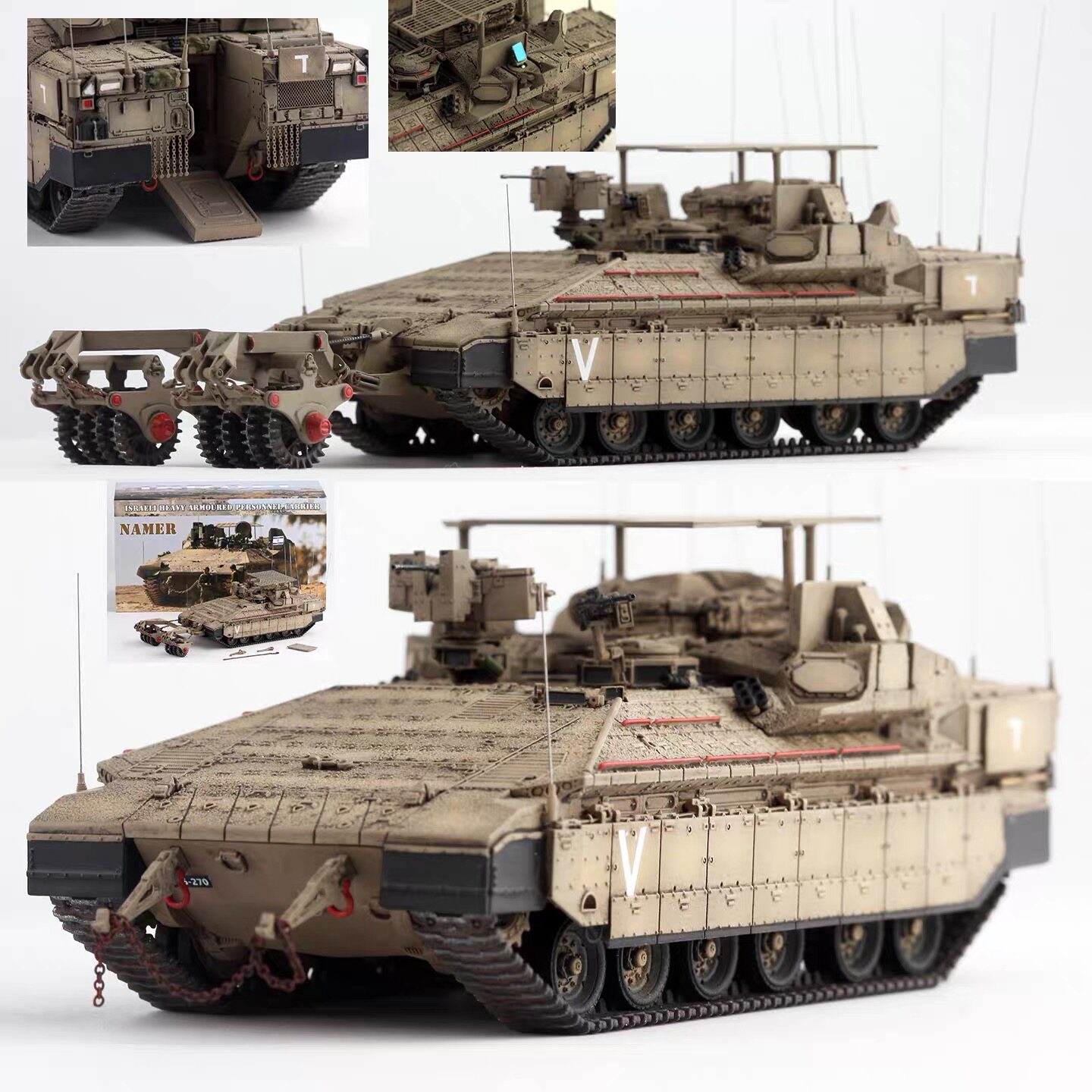 88MODEL 1/72 以色列 IDF雌虎装甲运兵车 战利品防御型&指挥型