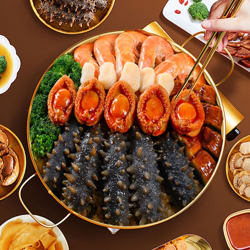 海参鲍鱼八宝饭大虾鳗鱼加热即食
