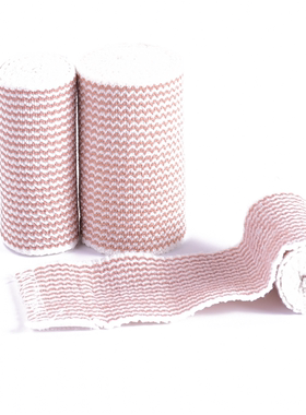 可重复自粘绷带魔术贴自粘条纹绷带自粘弹力绷带运动防护加压绷带