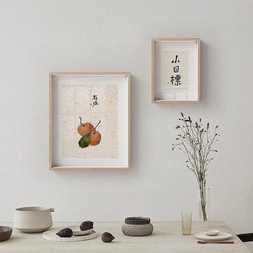 李知弥新中式风简约装饰双联挂画