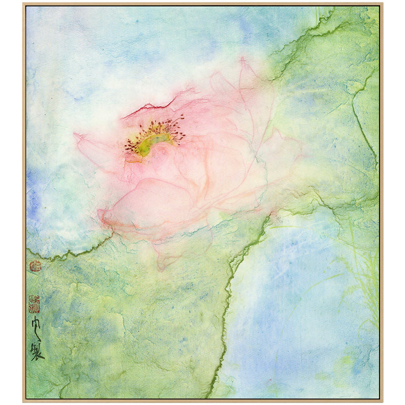 杨画房壁勇1031x仟象映画 新中式书装饰画 竖副花卉挂民宿画旅店