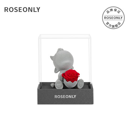 【双旦】ROSEONLY诺誓MINI迷你可心狐抱抱龙永生玫瑰花礼盒