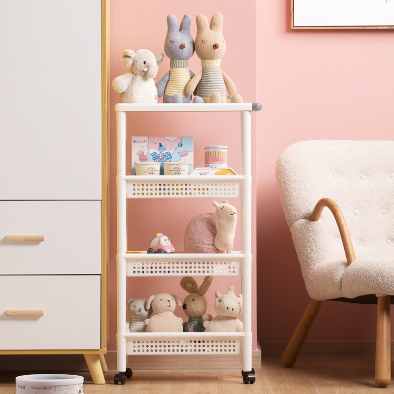 茶花多功能卫生间可移动收纳架