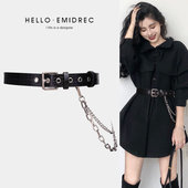 腰带链条宽皮带装 链 y2k辣妹朋克腰链配饰裤 饰女配西装 裙子牛仔裤